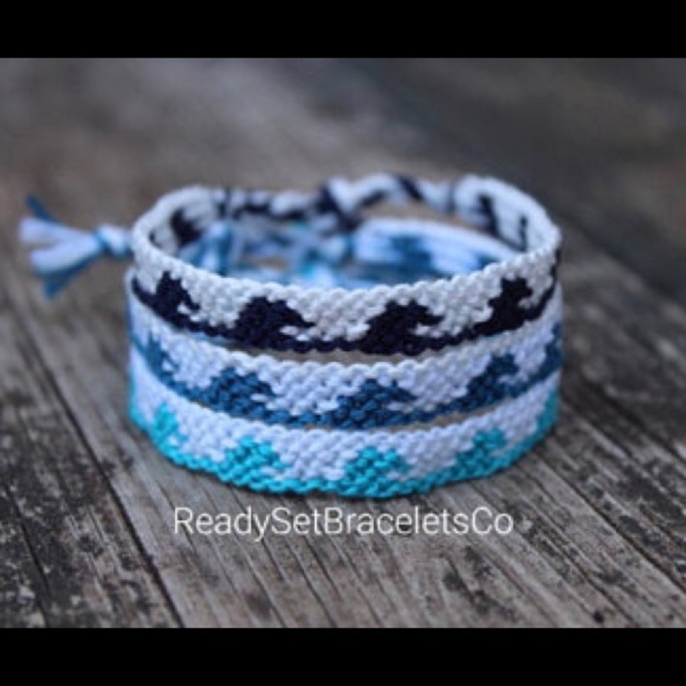 CUSTOM Ocean Wave Friendship Bracelets